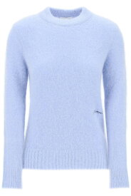 GANNI ガニー ブルー Celeste Ganni pullover in alpaca spazzolato トレーナー レディース 春夏2024 K2125 【関税・送料無料】【ラッピング無料】 ik