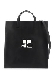 COURREGES クレージュ ブラック Nero Courreges smooth leather heritage tote bag in 9 トートバッグ レディース 春夏2024 124GSA087CR0027 【関税・送料無料】【ラッピング無料】 ik