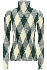 BURBERRY バーバリー グリーン Verde Burberry high-neck pullover with diamond pattern トレーナー レディース 春夏2024 8081046 【関税・送料無料】【ラッピング無料】 ik