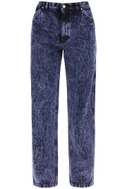 MARNI マルニ パープル Viola Marni loose marbleized denim jeans in デニム メンズ 春夏2024 PUJU0081A0USCV35 【関税・送料無料】【ラッピング無料】 ik