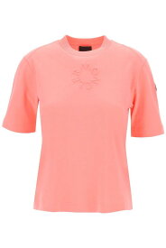 MONCLER モンクレール ピンク Rosa Moncler basic embossed logo t-shirt Tシャツ レディース 春夏2024 8C000 02 89A17 【関税・送料無料】【ラッピング無料】 ik