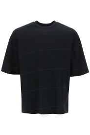 【毎月1日はエントリーでポイント3倍！】 BURBERRY バーバリー ブラック Nero Burberry striped t-shirt with ekd embroidery Tシャツ メンズ 春夏2024 8083613 【関税・送料無料】【ラッピング無料】 ik