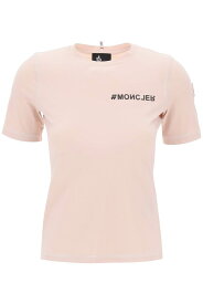 MONCLER GRENOBLE モンクレール グルーノーブス ピンク Rosa Moncler grenoble actiwear crew neck Tシャツ レディース 春夏2024 8C000 03 829JP 【関税・送料無料】【ラッピング無料】 ik