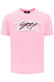 DSQUARED2 ディースクエアード ピンク Rosa Dsquared2 "sexy preppy muscle fit t Tシャツ メンズ 春夏2024 S71GD1383 S22427 【関税・送料無料】【ラッピング無料】 ik
