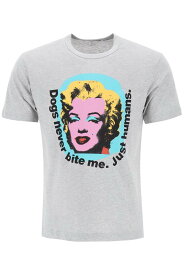 COMME DES GARCONS コム デ ギャルソン グレー Grigio Comme des garcons shirt marilyn monroe print t Tシャツ メンズ 春夏2024 FM T005 S24 【関税・送料無料】【ラッピング無料】 ik