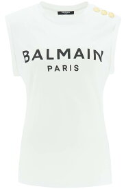 【15,000円以上ご購入で1,000円OFF！】 BALMAIN バルマン ホワイト White Tシャツ レディース 秋冬2023 BF1ED001BB02_GAB 【関税・送料無料】【ラッピング無料】 ia