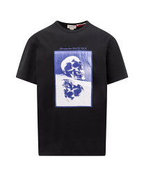 【楽天スーパーSALE!!100000円以上4000円OFFクーポン対象】 ALEXANDER MCQUEEN アレキサンダー マックイーン ブラック Nero Tシャツ メンズ 秋冬2023 759455QVZ36_0901 【関税・送料無料】【ラッピング無料】 ia