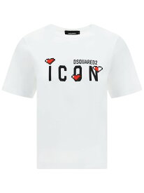 DSQUARED2 ディースクエアード Tシャツ レディース 秋冬2023 S80GC0059S23009_100 【関税・送料無料】【ラッピング無料】 ia