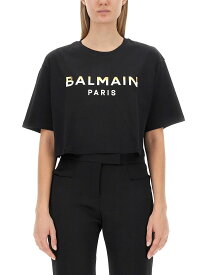 【本日5の付く日ポイント4倍!!】 BALMAIN バルマン ブラック NERO Tシャツ レディース 秋冬2023 BF0EE020BC55_EJL 【関税・送料無料】【ラッピング無料】 ia