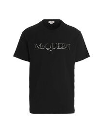 ALEXANDER MCQUEEN アレキサンダー マックイーン ブラック black Tシャツ メンズ 秋冬2023 649876QTZ56_0901 【関税・送料無料】【ラッピング無料】 ia