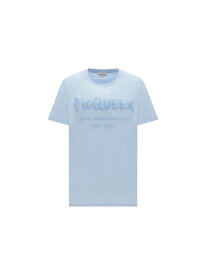 ALEXANDER MCQUEEN アレキサンダー マックイーン ブルー Light blue Tシャツ レディース 春夏2023 608614QZAD3_0429 【関税・送料無料】【ラッピング無料】 ia