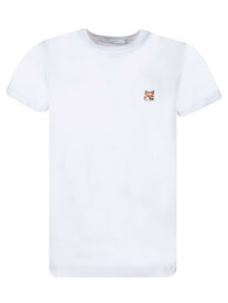 MAISON KITSUNE メゾン キツネ ホワイト White Tシャツ レディース 秋冬2023 AW00103 KJ0005 P100 【関税・送料無料】【ラッピング無料】 ia