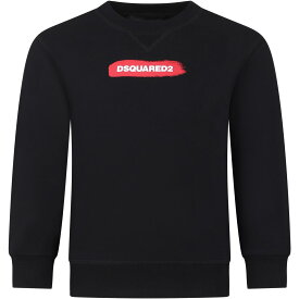 DSQUARED2 ディースクエアード ブラック Black スウェット ボーイズ 春夏2024 DQ2092 D0A2F D2S777U DQ900 【関税・送料無料】【ラッピング無料】 ia