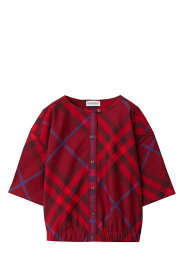 【毎月1日はエントリーでポイント3倍！】 BURBERRY バーバリー レッド Red シャツ ガールズ 春夏2024 8081472 A6289 【関税・送料無料】【ラッピング無料】 ia