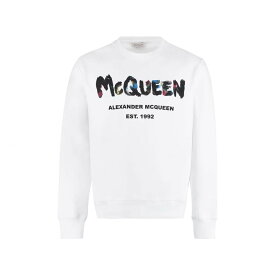 ALEXANDER MCQUEEN アレキサンダー マックイーン ホワイト White トレーナー メンズ 春夏2023 730898QUZ36_0900 【関税・送料無料】【ラッピング無料】 ia