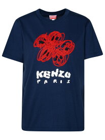 【楽天スーパーSALE!!50000円以上3000円OFFクーポン対象】 KENZO ケンゾー ブルー Blue Tシャツ レディース 春夏2024 FE52TS1024SG77 【関税・送料無料】【ラッピング無料】 ia