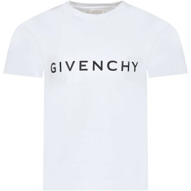 GIVENCHY ジバンシィ ホワイト Bianco トップス ボーイズ 春夏2024 H30159 10P 【関税・送料無料】【ラッピング無料】 ia