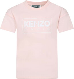 【本日5の付く日ポイント4倍!!】 KENZO ケンゾー ピンク PINK トップス ガールズ 春夏2024 K60251 46T 【関税・送料無料】【ラッピング無料】 ia