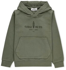 【本日0のつく日ポイント4倍！】 STONE ISLAND JUNIOR ストーン アイランド グリーン Green スウェット ボーイズ 春夏2024 MO801662854V0058 【関税・送料無料】【ラッピング無料】 ia