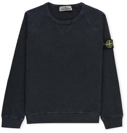 【本日0のつく日ポイント4倍！】 STONE ISLAND JUNIOR ストーン アイランド ブルー Blue スウェット ボーイズ 春夏2024 MO801660160V0120 【関税・送料無料】【ラッピング無料】 ia