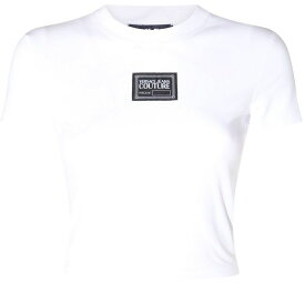 VERSACE JEANS COUTURE ヴェルサーチェ・ジーンズ・クチュール ホワイト WHITE Tシャツ レディース 秋冬2023 75HAHT12CJ03T003 【関税・送料無料】【ラッピング無料】 ia