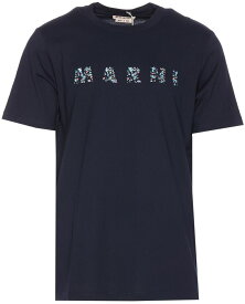 【本日5の付く日ポイント4倍!!】 MARNI マルニ ブルー Blue Tシャツ メンズ 春夏2024 HUMU0198PQUSCW21FLB99 【関税・送料無料】【ラッピング無料】 ia