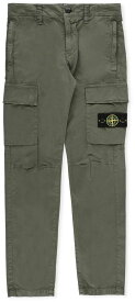 【本日0のつく日ポイント4倍！】 STONE ISLAND ストーンアイランド グリーン Green パンツ ボーイズ 春夏2024 MO801630410V0158 【関税・送料無料】【ラッピング無料】 ia