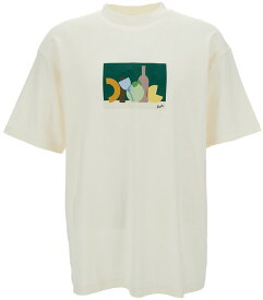 DROLE DE MONSIEUR ドロール ド ムッシュ ホワイト White Tシャツ メンズ 春夏2024 DTS197CO134CM 【関税・送料無料】【ラッピング無料】 ia