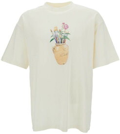 DROLE DE MONSIEUR ドロール ド ムッシュ ホワイト White Tシャツ メンズ 春夏2024 DTS183CO002CM 【関税・送料無料】【ラッピング無料】 ia