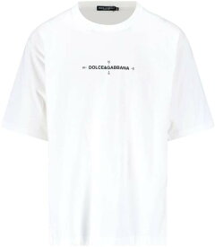 DOLCE&GABBANA ドルチェ&ガッバーナ ホワイト White Tシャツ メンズ 春夏2024 G8PB8T G7K4W W0800 【関税・送料無料】【ラッピング無料】 ia