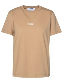 【本日5の付く日ポイント4倍!!】 MSGM エムエスジーエム ベージュ Beige Tシャツ レディース 春夏2024 3641MDM500 247002 .23 【関税・送料無料】【ラッピング無料】 ia