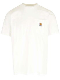 CARHARTT カーハート ホワイト White Tシャツ メンズ 春夏2024 I030434 02.XX 【関税・送料無料】【ラッピング無料】 ia