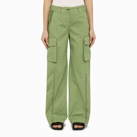 【本日5の付く日ポイント4倍!!】 STELLA MCCARTNEY ステラ マッカートニー グリーン Green パンツ レディース 春夏2024 6401603DU4003210 【関税・送料無料】【ラッピング無料】 ia