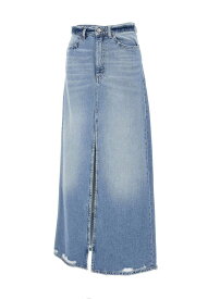 【5のつく日は全商品ポイント4倍】 ICON DENIM アイコン・デニム ブルー BLUE スカート レディース 春夏2024 LARA ID8050 【関税・送料無料】【ラッピング無料】 ia