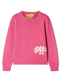 OFF-WHITE オフ ホワイト ピンク Pink トップス ガールズ 秋冬2023 OGHE001F23KNI0033201 【関税・送料無料】【ラッピング無料】 ia