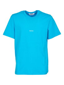 【本日0のつく日ポイント4倍！】 MSGM エムエスジーエム ブルー Light Blue Tシャツ メンズ 春夏2024 3640MM550 .84 【関税・送料無料】【ラッピング無料】 ia