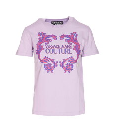 VERSACE JEANS COUTURE ヴェルサーチェ・ジーンズ・クチュール パープル Purple Tシャツ レディース 春夏2024 76HAHG02CJ00G320 【関税・送料無料】【ラッピング無料】 ia