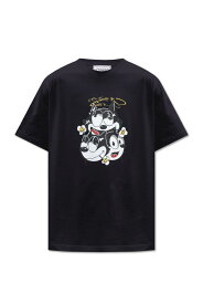 【本日5の付く日ポイント4倍!!】 ICEBERG アイスバーグ ブラック BLACK Tシャツ メンズ 春夏2024 F024 63279000 【関税・送料無料】【ラッピング無料】 ia