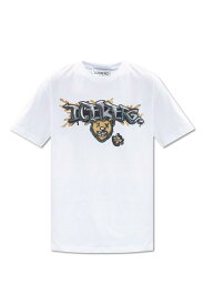 ICEBERG アイスバーグ ホワイト WHITE Tシャツ メンズ 春夏2024 F02G 63061101 【関税・送料無料】【ラッピング無料】 ia