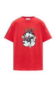 【本日5の付く日ポイント4倍!!】 ICEBERG アイスバーグ レッド RED Tシャツ メンズ 春夏2024 F024 63274689 【関税・送料無料】【ラッピング無料】 ia