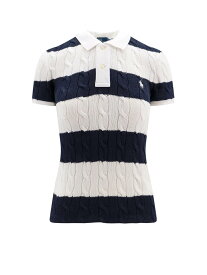 POLO RALPH LAUREN ラルフローレン トップス レディース 春夏2024 211 943043 002 WHITE HUNTER NAVY 【関税・送料無料】【ラッピング無料】 ia