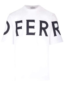 FERRAGAMO フェラガモ ホワイト White Tシャツ メンズ 春夏2024 122303 0771468 【関税・送料無料】【ラッピング無料】 ia