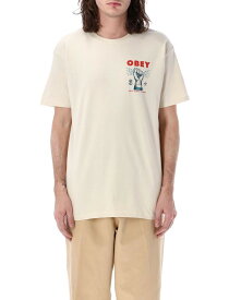 OBEY オベイ ベージュ CREAM Tシャツ メンズ 春夏2024 165263779CCRM 【関税・送料無料】【ラッピング無料】 ia