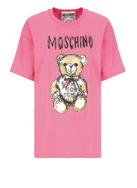 MOSCHINO モスキーノ パープル Fuchsia Tシャツ レディース 春夏2024 070805411208 【関税・送料無料】【ラッピング無料】 ia