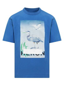 【楽天スーパーSALE!!50000円以上3000円OFFクーポン対象】 HERON PRESTON ヘロン プレストン ブルー BLUE Tシャツ メンズ 春夏2023 HMAA032S23JER002_4540 【関税・送料無料】【ラッピング無料】 ia