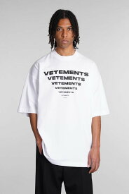 VETEMENTS ヴェトモン ホワイト white Tシャツ メンズ 春夏2024 UE64TR140W 【関税・送料無料】【ラッピング無料】 ia