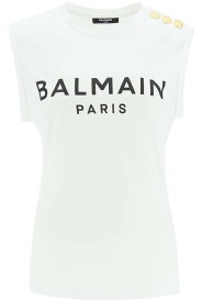 【楽天スーパーSALE!!50000円以上3000円OFFクーポン対象】 BALMAIN バルマン ホワイト White Tシャツ レディース 秋冬2023 BF1ED001BB02GAB 【関税・送料無料】【ラッピング無料】 ia