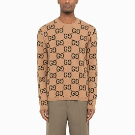 GUCCI グッチ ブラウン Camel ニットウェア メンズ 春夏2024 692900XKCC52075 【関税・送料無料】【ラッピング無料】 ia