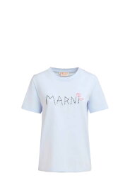 MARNI マルニ ブルー Light blue Tシャツ レディース 春夏2024 THJE0293S0UTC017 00B21 【関税・送料無料】【ラッピング無料】 ia