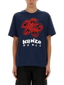 KENZO ケンゾー ブルー Blue Tシャツ メンズ 春夏2024 FE55TS2734SG77 【関税・送料無料】【ラッピング無料】 ia